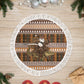 Mali Christmas Santa Nile Crocodile Tree Skirt Bogolanfini Mudcloth Inspired