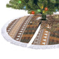 Mali Christmas Santa Nile Crocodile Tree Skirt Bogolanfini Mudcloth Inspired