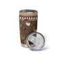 Mali Christmas Santa Nile Crocodile Tumbler Cup Bogolanfini Mudcloth Inspired