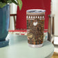 Mali Christmas Santa Nile Crocodile Tumbler Cup Bogolanfini Mudcloth Inspired