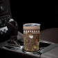 Mali Christmas Santa Nile Crocodile Tumbler Cup Bogolanfini Mudcloth Inspired