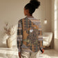 Mali Christmas Santa Nile Crocodile Women Casual Shirt Bogolanfini Mudcloth Inspired