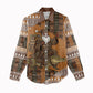 Mali Christmas Santa Nile Crocodile Women Casual Shirt Bogolanfini Mudcloth Inspired