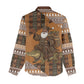 Mali Christmas Santa Nile Crocodile Women Casual Shirt Bogolanfini Mudcloth Inspired