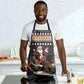 DR Congo Christmas Santa Gorilla Apron Kuba Inspired Geometric Pattern