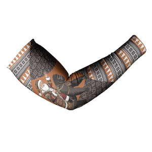 DR Congo Christmas Santa Gorilla Arm Sleeves Kuba Inspired Geometric Pattern