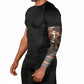 DR Congo Christmas Santa Gorilla Arm Sleeves Kuba Inspired Geometric Pattern