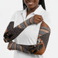 DR Congo Christmas Santa Gorilla Arm Sleeves Kuba Inspired Geometric Pattern