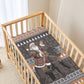 DR Congo Christmas Santa Gorilla Baby Bed Cover Kuba Inspired Geometric Pattern
