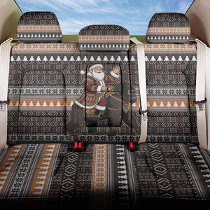 DR Congo Christmas Santa Gorilla Back Car Seat Cover Kuba Inspired Geometric Pattern