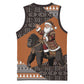 DR Congo Christmas Santa Gorilla Basketball Jersey Kuba Inspired Geometric Pattern