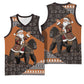 DR Congo Christmas Santa Gorilla Basketball Jersey Kuba Inspired Geometric Pattern