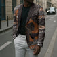 DR Congo Christmas Santa Gorilla Blazer Kuba Inspired Geometric Pattern