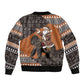 DR Congo Christmas Santa Gorilla Bomber Jacket Kuba Inspired Geometric Pattern