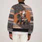 DR Congo Christmas Santa Gorilla Bomber Jacket Kuba Inspired Geometric Pattern