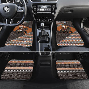 DR Congo Christmas Santa Gorilla Car Mats Kuba Inspired Geometric Pattern