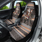 DR Congo Christmas Santa Gorilla Car Seat Cover Kuba Inspired Geometric Pattern