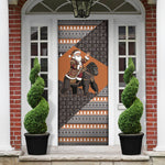 DR Congo Christmas Santa Gorilla Door Cover Kuba Inspired Geometric Pattern