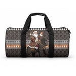 DR Congo Christmas Santa Gorilla Duffle Bag Kuba Inspired Geometric Pattern