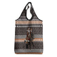 DR Congo Christmas Santa Gorilla Grocery Bag Kuba Inspired Geometric Pattern