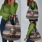DR Congo Christmas Santa Gorilla Grocery Bag Kuba Inspired Geometric Pattern