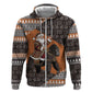 DR Congo Christmas Santa Gorilla Hoodie Kuba Inspired Geometric Pattern