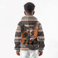 DR Congo Christmas Santa Gorilla Kid Hoodie Kuba Inspired Geometric Pattern