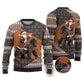 DR Congo Christmas Santa Gorilla Ugly Christmas Sweater Kuba Inspired Geometric Pattern