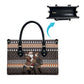 DR Congo Christmas Santa Gorilla Leather Bag Kuba Inspired Geometric Pattern