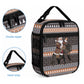 DR Congo Christmas Santa Gorilla Lunch Bag Kuba Inspired Geometric Pattern