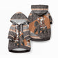 DR Congo Christmas Santa Gorilla Pet Hoodie Kuba Inspired Geometric Pattern