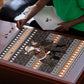 DR Congo Christmas Santa Gorilla Puzzle Kuba Inspired Geometric Pattern