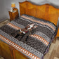 DR Congo Christmas Santa Gorilla Quilt Kuba Inspired Geometric Pattern