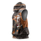 DR Congo Christmas Santa Gorilla Sleeveless Hoodie Kuba Inspired Geometric Pattern