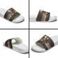 DR Congo Christmas Santa Gorilla Slide Sandals Kuba Inspired Geometric Pattern