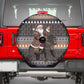 DR Congo Christmas Santa Gorilla Spare Tire Cover Kuba Inspired Geometric Pattern