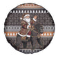 DR Congo Christmas Santa Gorilla Spare Tire Cover Kuba Inspired Geometric Pattern