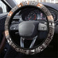DR Congo Christmas Santa Gorilla Steering Wheel Cover Kuba Inspired Geometric Pattern