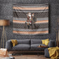 DR Congo Christmas Santa Gorilla Tapestry Kuba Inspired Geometric Pattern