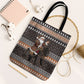 DR Congo Christmas Santa Gorilla Tote Bag Kuba Inspired Geometric Pattern