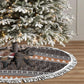 DR Congo Christmas Santa Gorilla Tree Skirt Kuba Inspired Geometric Pattern