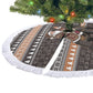 DR Congo Christmas Santa Gorilla Tree Skirt Kuba Inspired Geometric Pattern