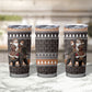 DR Congo Christmas Santa Gorilla Tumbler Cup Kuba Inspired Geometric Pattern