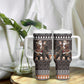 DR Congo Christmas Santa Gorilla Tumbler With Handle Kuba Inspired Geometric Pattern