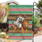 Ethiopia Christmas Santa Lion Garden Flag Habesha Kemis Woven Border