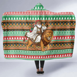 Ethiopia Christmas Santa Lion Hooded Blanket Habesha Kemis Woven Border