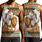 Ethiopia Christmas Santa Lion Men Tank Top Habesha Kemis Woven Border