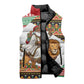 Ethiopia Christmas Santa Lion Sleeveless Puffer Jacket Habesha Kemis Woven Border