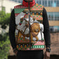 Ethiopia Christmas Santa Lion Sleeveless Puffer Jacket Habesha Kemis Woven Border