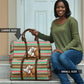 Ethiopia Christmas Santa Lion Travel Bag Habesha Kemis Woven Border
